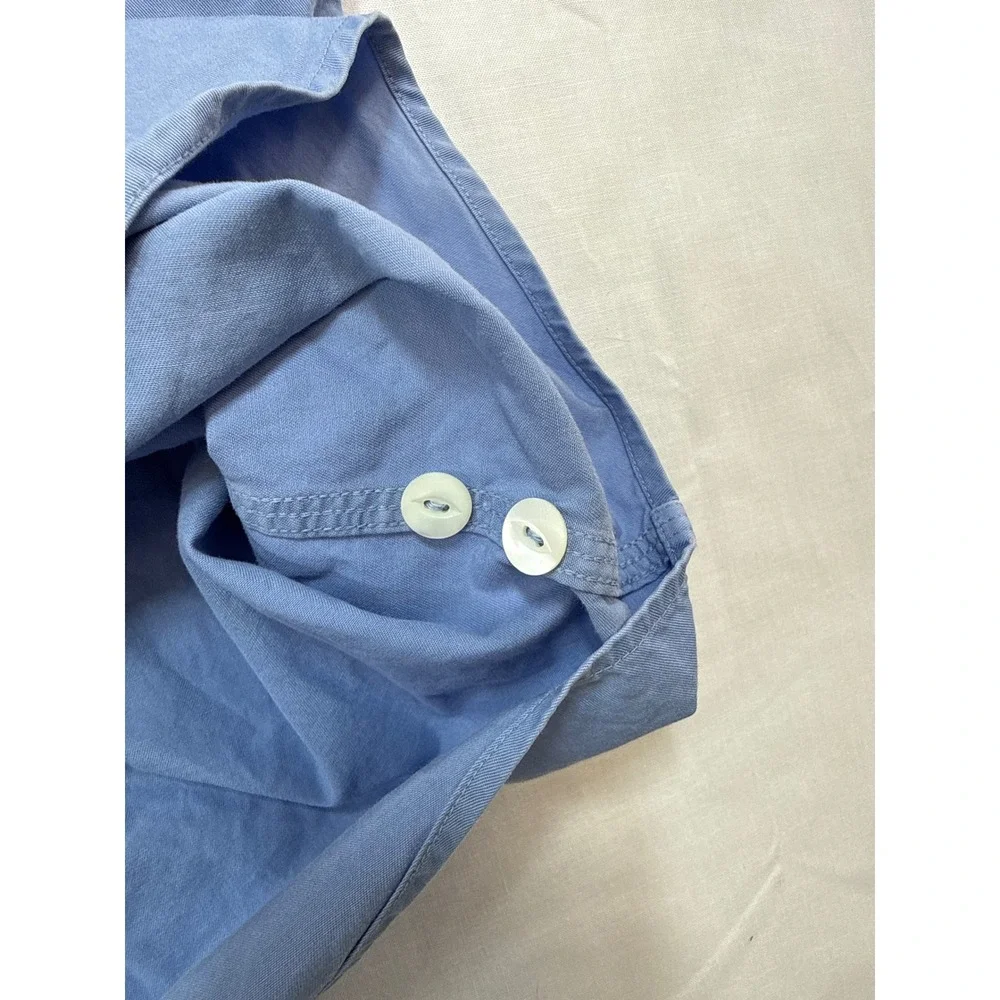 Polo Ralph Lauren Mens 3XB Big Blue Twill Long‎ Sleeve Button Down Utility Shirt